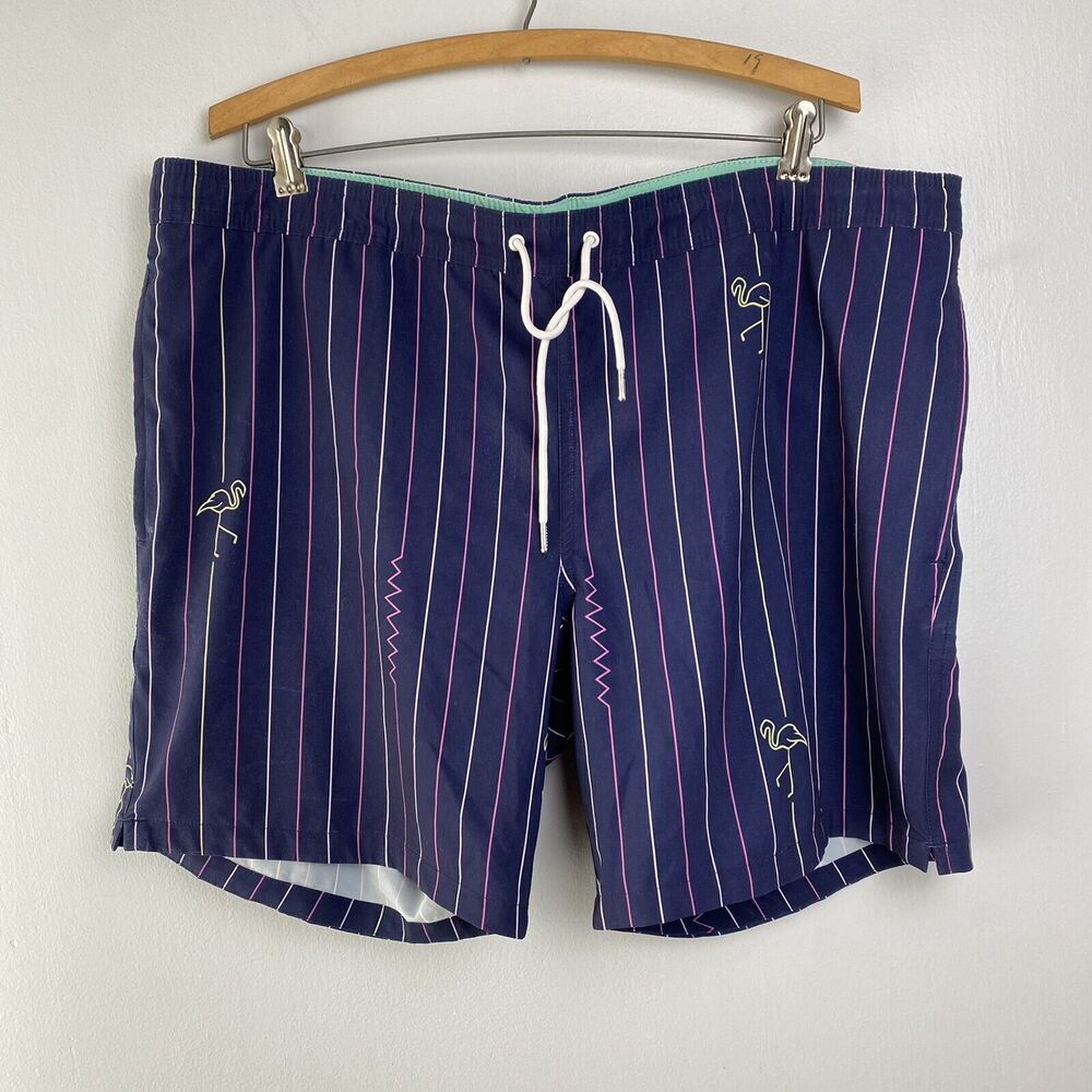BONOBOS FLAMINGO SWIM TRUNKS BOARD SHORTS Mens large